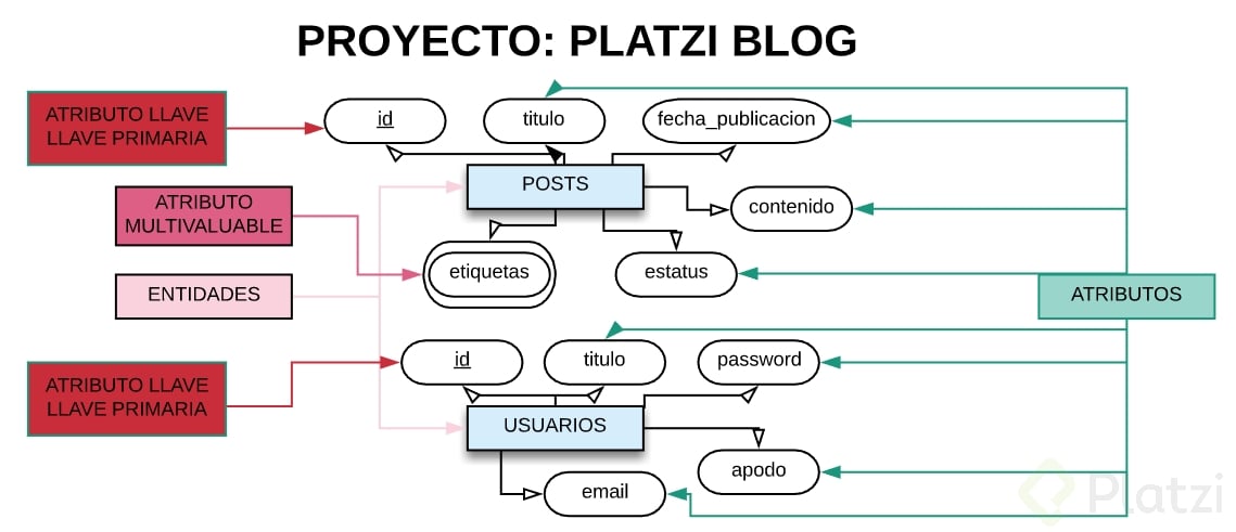 Entidades De Platzi Blog - Platzi